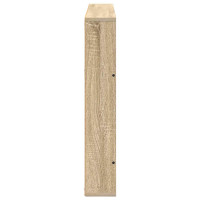 Produktbild för Tidningshylla 2 pcs Sonoma-ek 100 x 12 x 70 cm Konstruerat trä