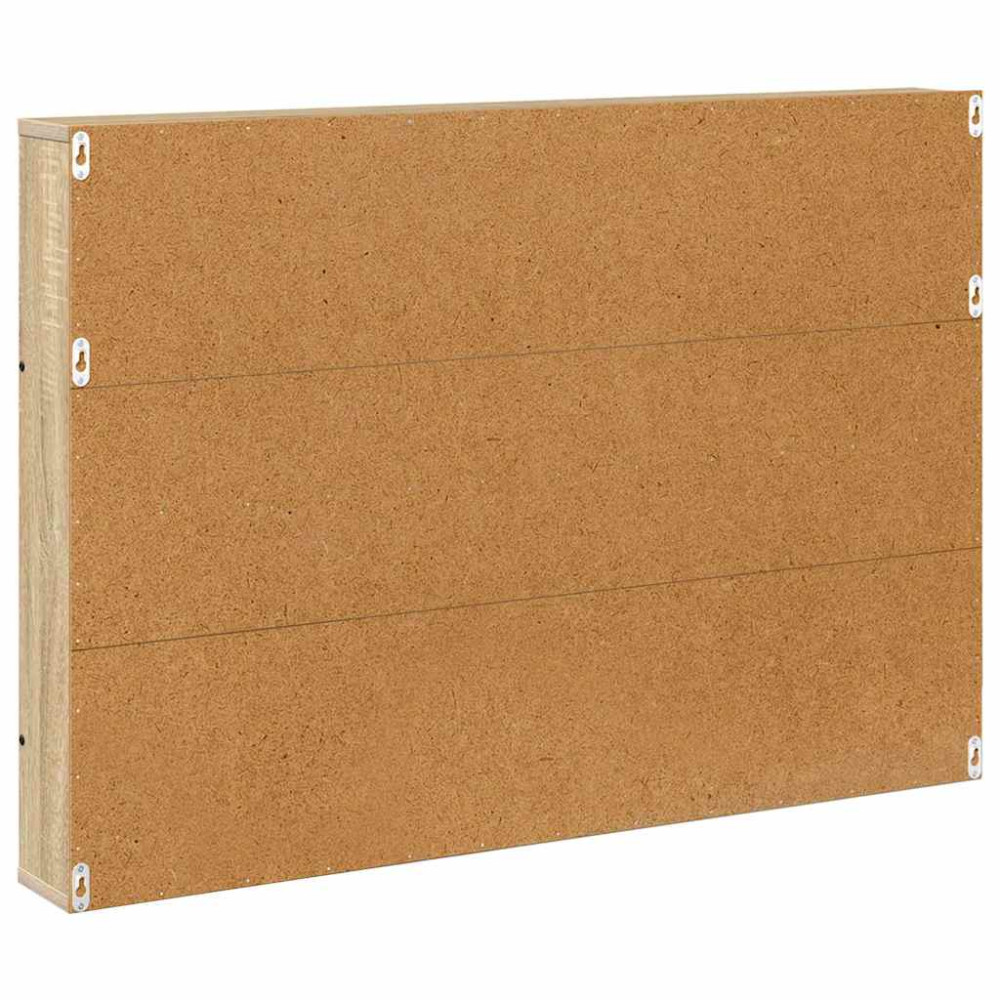 Produktbild för Tidningshylla 2 pcs Sonoma-ek 100 x 12 x 70 cm Konstruerat trä