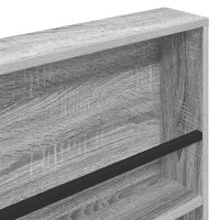 Produktbild för Tidningshylla Grå Sonoma 100 x 12 x 70 cm Konstruerat trä