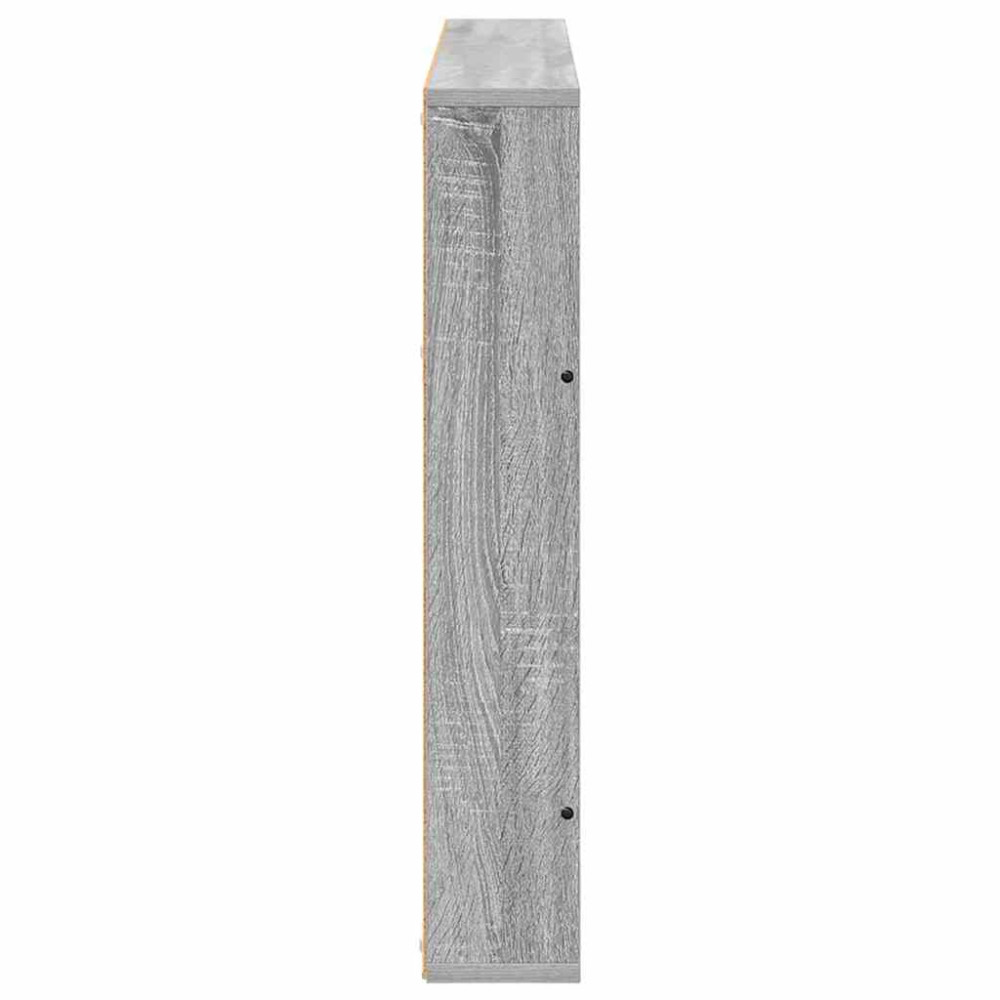Produktbild för Tidningshylla 2 pcs Grå Sonoma 100 x 12 x 70 cm Konstruerat trä