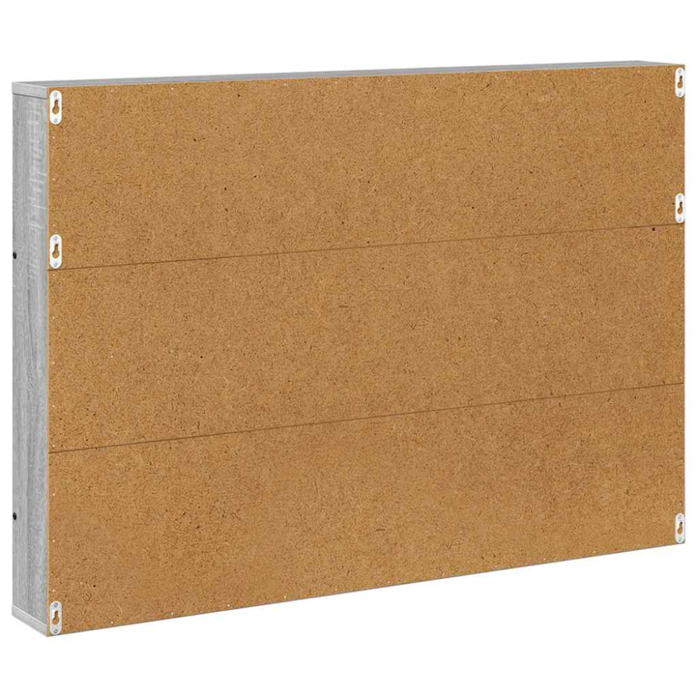 Produktbild för Tidningshylla 2 pcs Grå Sonoma 100 x 12 x 70 cm Konstruerat trä