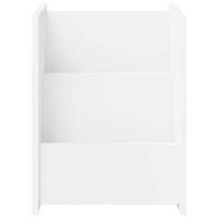 Produktbild för Tidningshylla med hylla Vit 35 x 35 x 45 cm Konstruerat trä