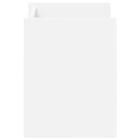 Produktbild för Tidningshylla med hylla Vit 35 x 35 x 45 cm Konstruerat trä