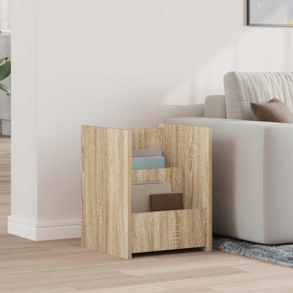 Produktbild för Tidningshylla Sonoma-ek 35 x 35 x 45 cm Konstruerat trä