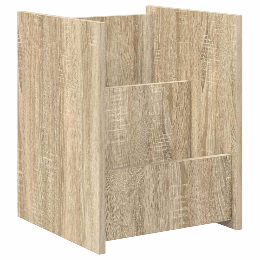 Produktbild för Tidningshylla Sonoma-ek 35 x 35 x 45 cm Konstruerat trä