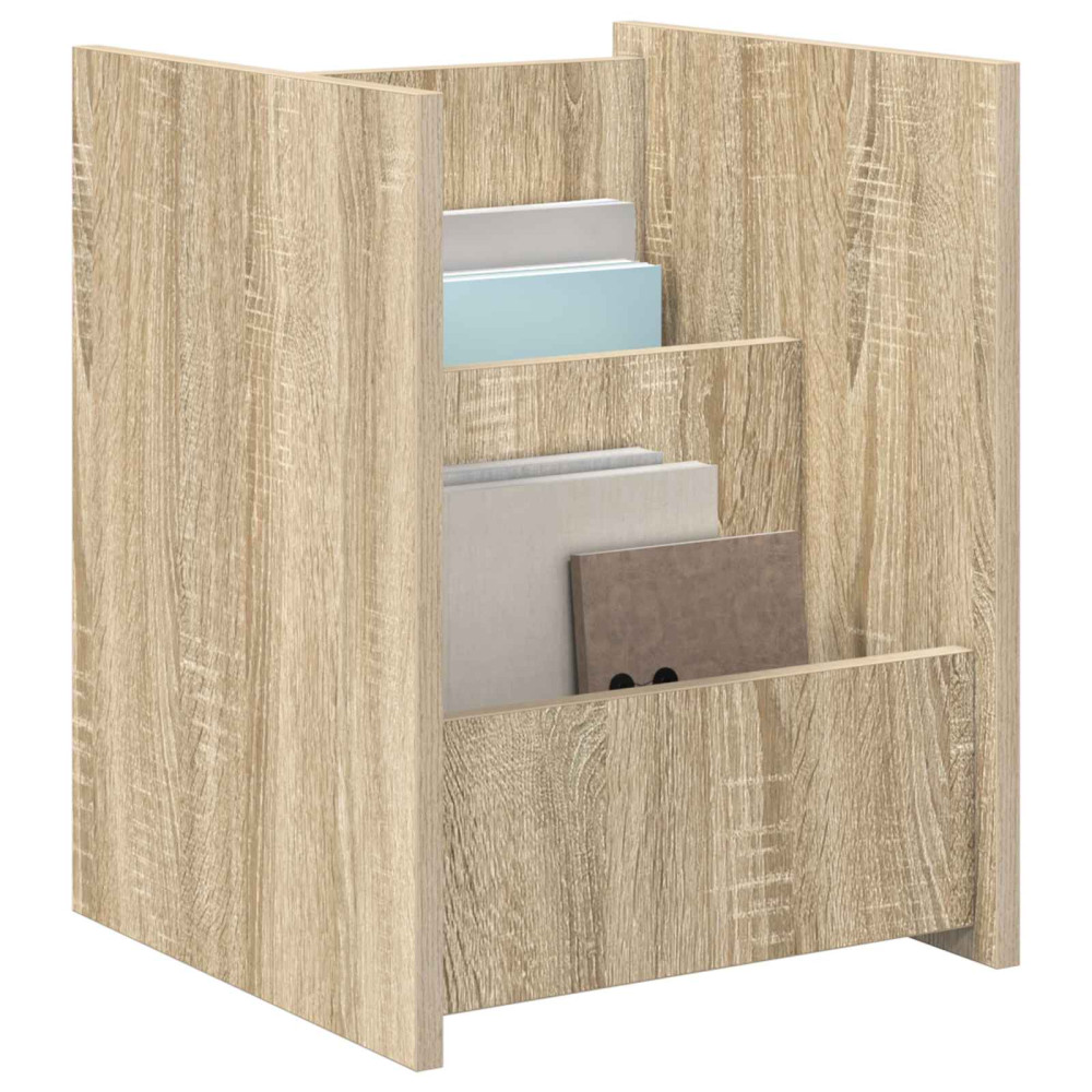 Produktbild för Tidningshylla Sonoma-ek 35 x 35 x 45 cm Konstruerat trä