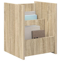 Produktbild för Tidningshylla Sonoma-ek 35 x 35 x 45 cm Konstruerat trä