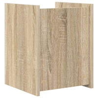 Produktbild för Tidningshylla Sonoma-ek 35 x 35 x 45 cm Konstruerat trä