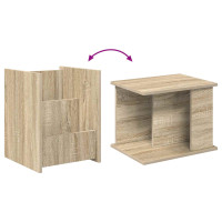 Produktbild för Tidningshylla Sonoma-ek 35 x 35 x 45 cm Konstruerat trä