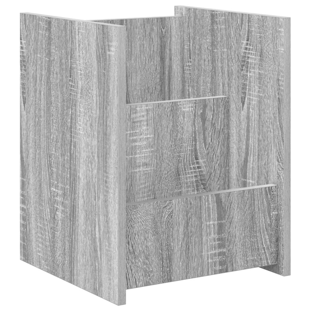 Produktbild för Tidningshylla Grå Sonoma 35 x 35 x 45 cm Konstruerat trä