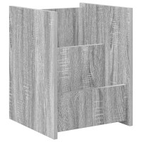 Produktbild för Tidningshylla Grå Sonoma 35 x 35 x 45 cm Konstruerat trä