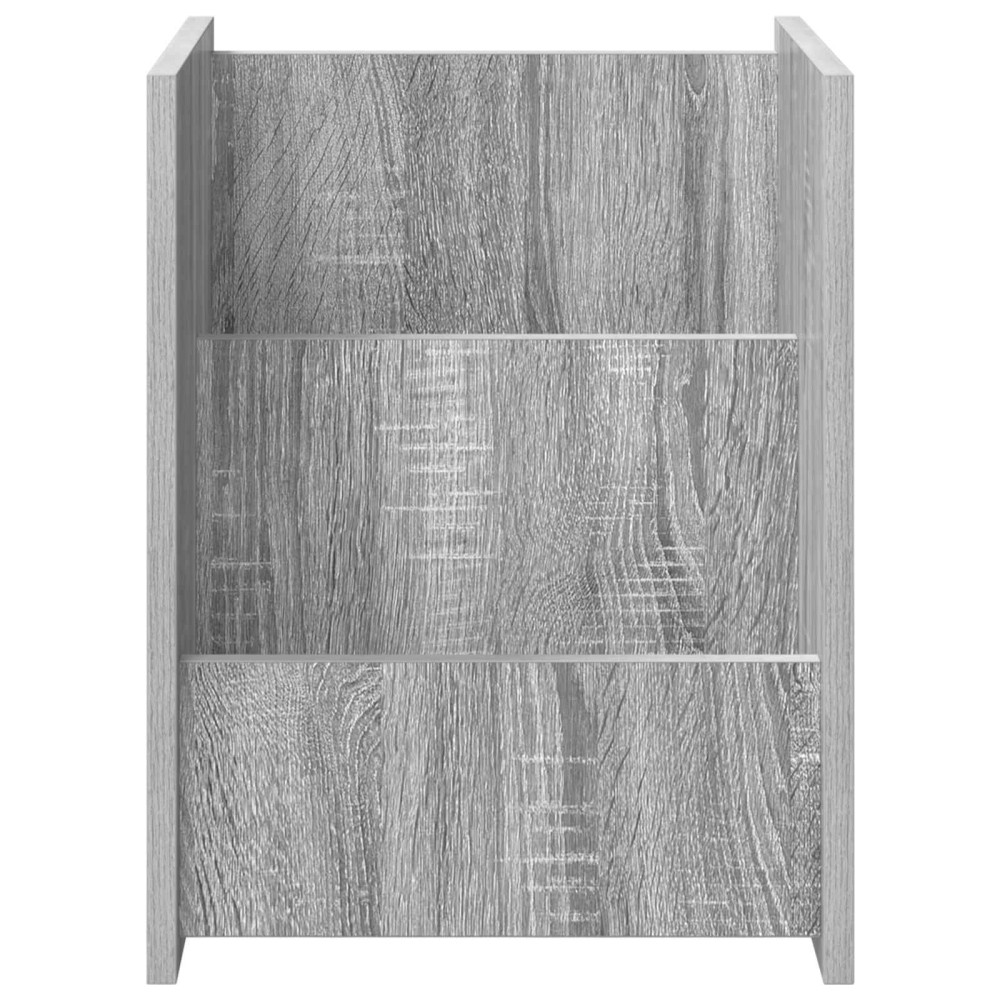 Produktbild för Tidningshylla Grå Sonoma 35 x 35 x 45 cm Konstruerat trä