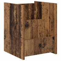Produktbild för Tidningshylla Gammalt trä 35 x 35 x 45 cm Konstruerat trä