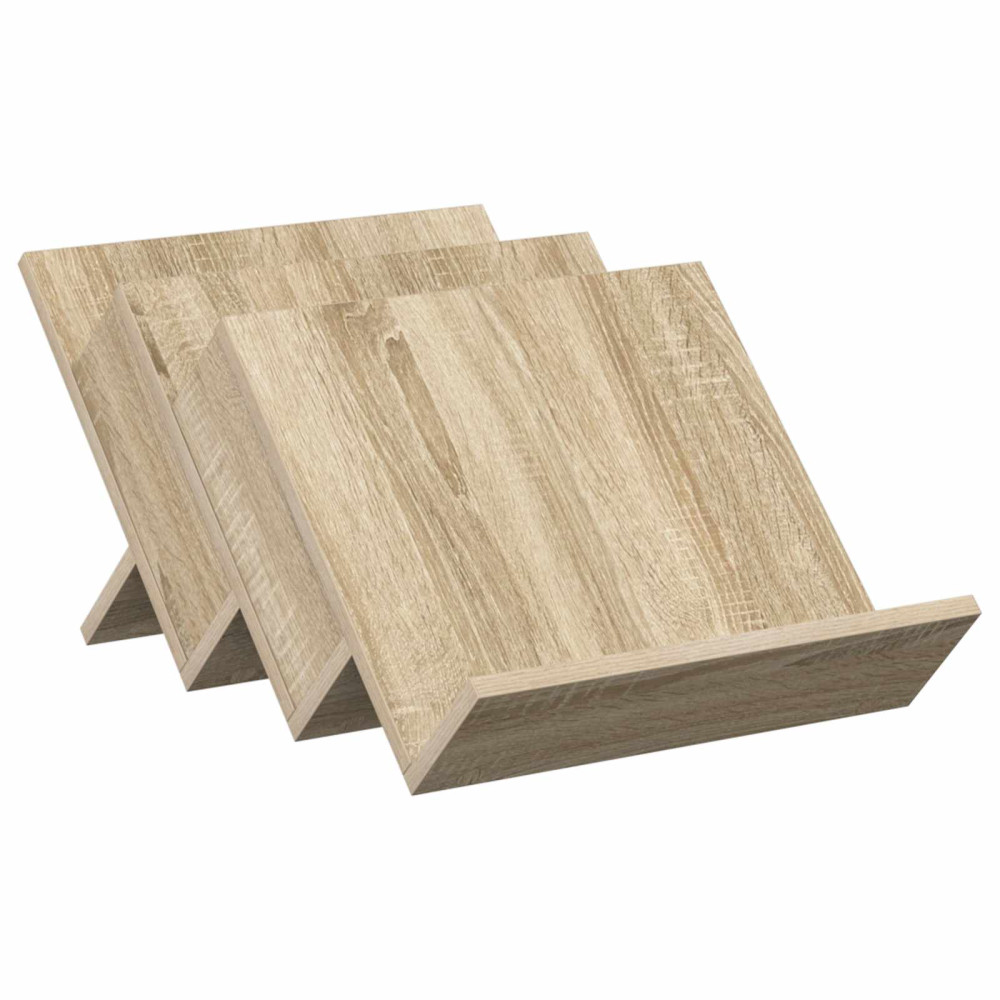 Produktbild för Tidningshylla Sonoma-ek 53 x 40 x 28,5 cm Konstruerat trä