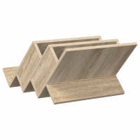 Produktbild för Tidningshylla Sonoma-ek 53 x 40 x 28,5 cm Konstruerat trä