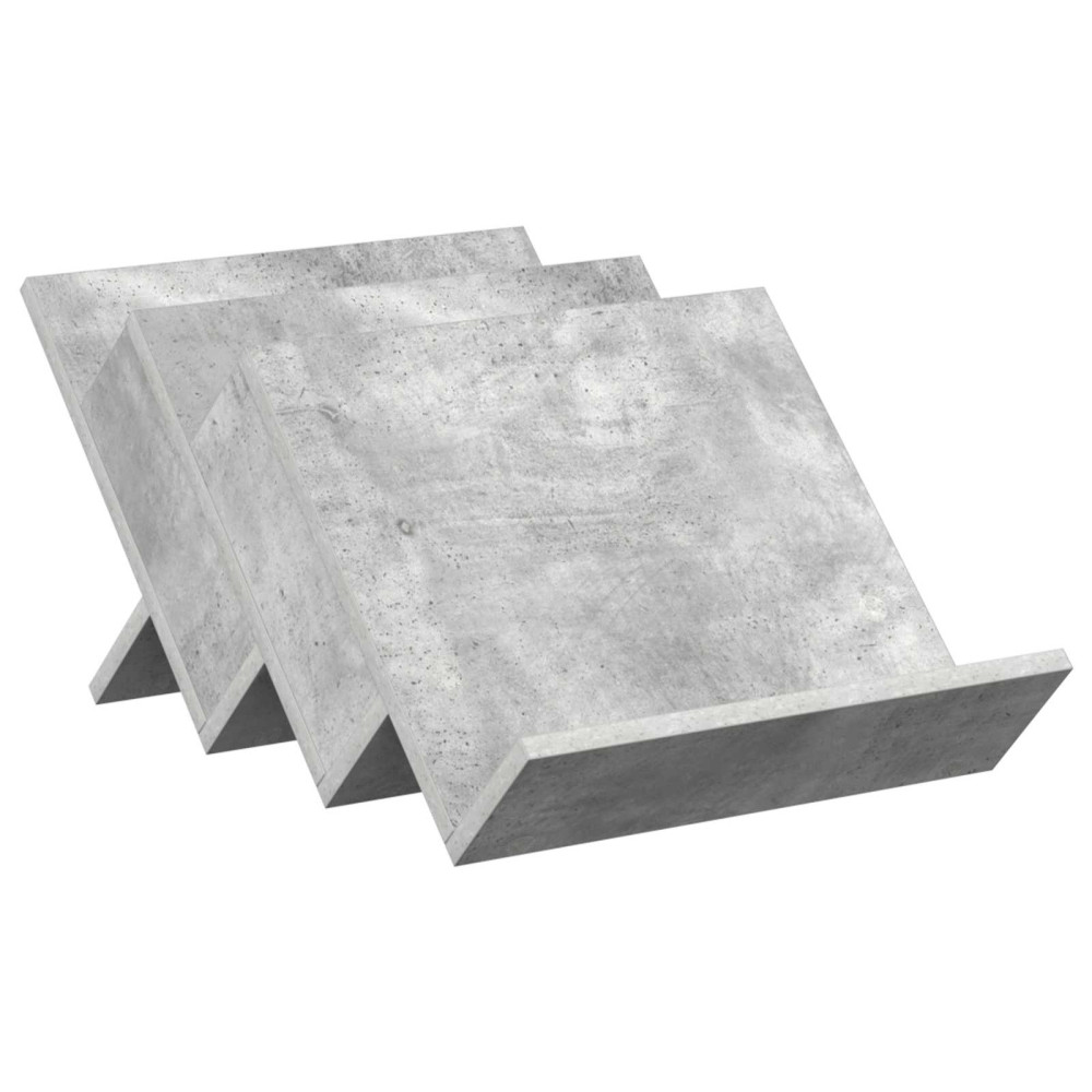 Produktbild för Tidningshylla Betonggrå 53 x 40 x 28,5 cm Konstruerat trä