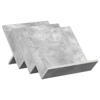 Produktbild för Tidningshylla Betonggrå 53 x 40 x 28,5 cm Konstruerat trä