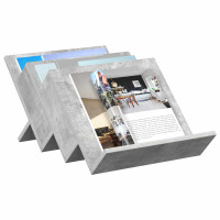 Produktbild för Tidningshylla Betonggrå 53 x 40 x 28,5 cm Konstruerat trä