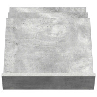 Produktbild för Tidningshylla Betonggrå 53 x 40 x 28,5 cm Konstruerat trä