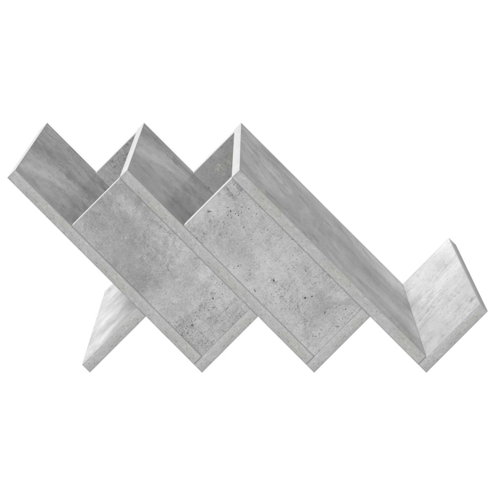 Produktbild för Tidningshylla Betonggrå 53 x 40 x 28,5 cm Konstruerat trä