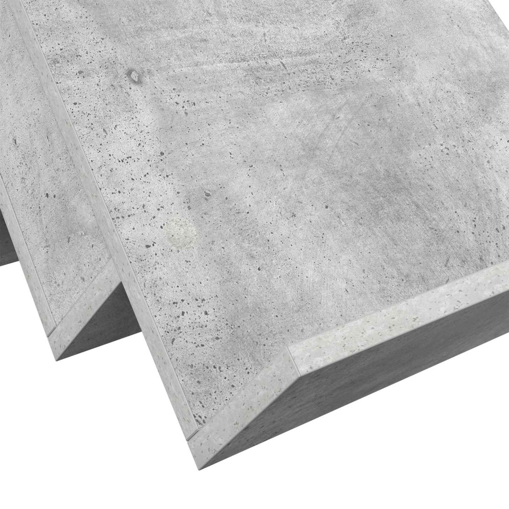 Produktbild för Tidningshylla Betonggrå 53 x 40 x 28,5 cm Konstruerat trä