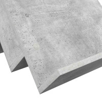 Produktbild för Tidningshylla Betonggrå 53 x 40 x 28,5 cm Konstruerat trä