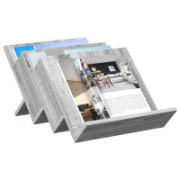 Produktbild för Tidningshylla Grå Sonoma 53 x 40 x 28,5 cm Konstruerat trä