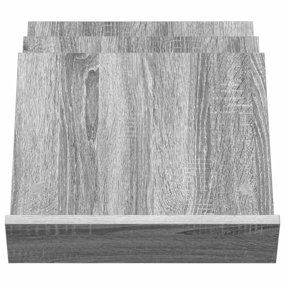 Produktbild för Tidningshylla Grå Sonoma 53 x 40 x 28,5 cm Konstruerat trä