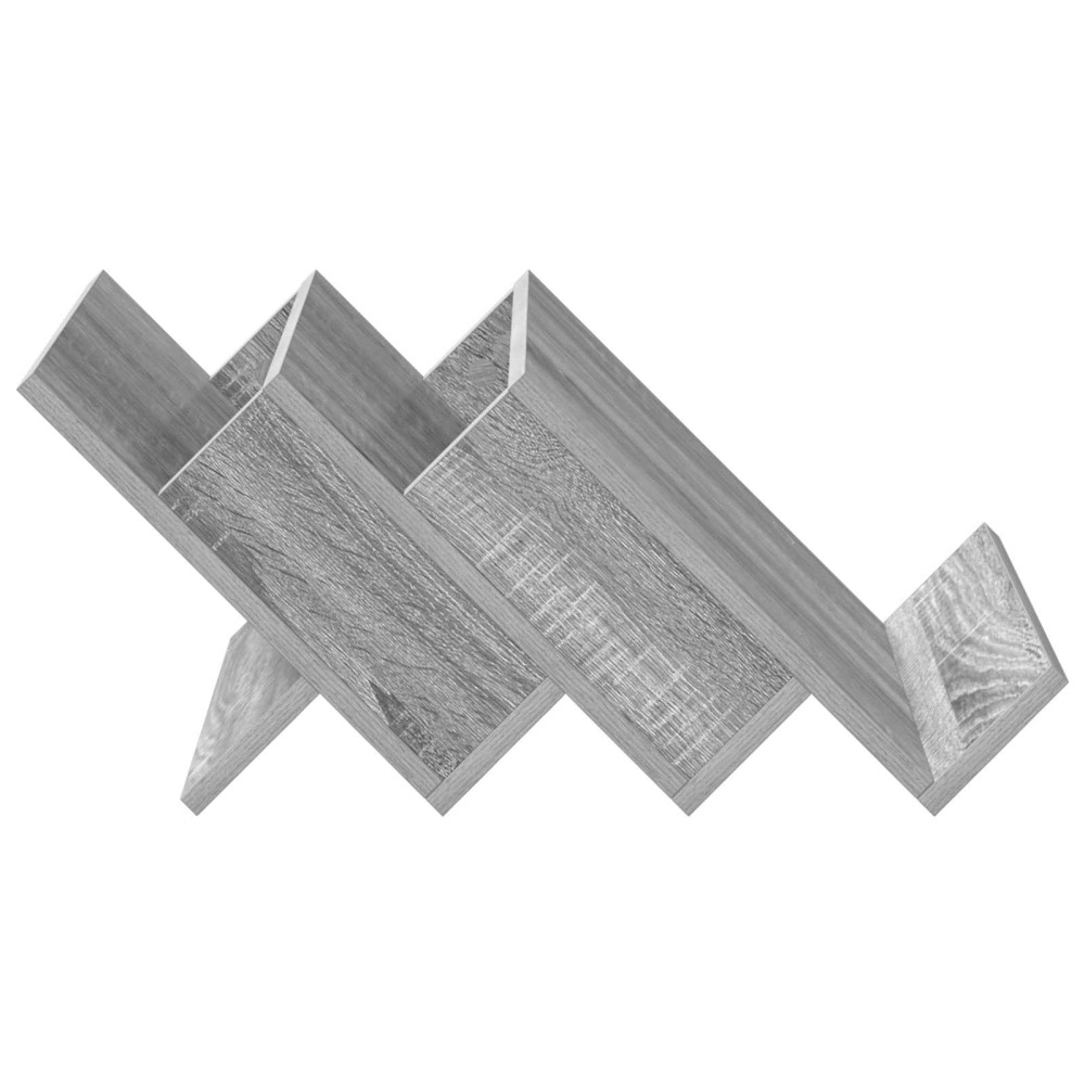 Produktbild för Tidningshylla Grå Sonoma 53 x 40 x 28,5 cm Konstruerat trä