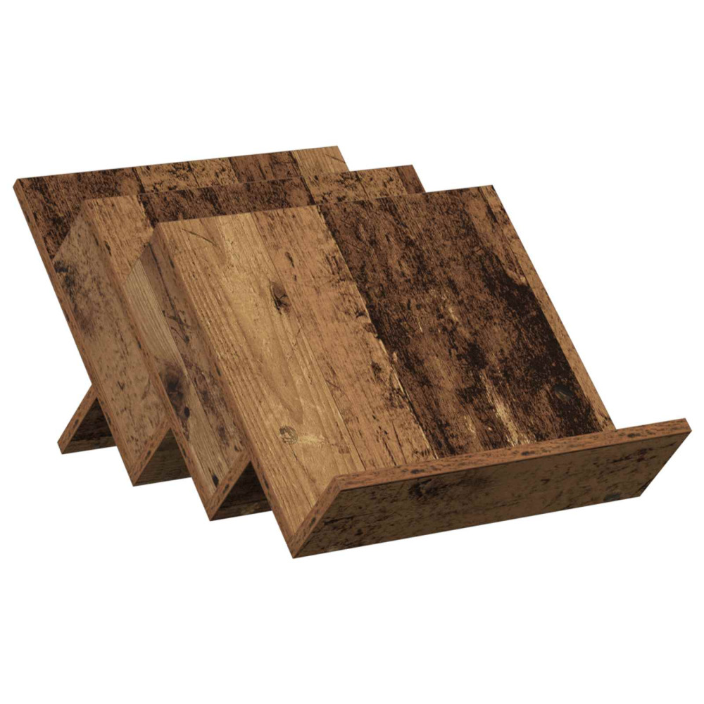 Produktbild för Tidningshylla Gammalt trä 53 x 40 x 28,5 cm Konstruerat trä