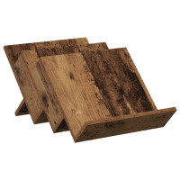 Produktbild för Tidningshylla Gammalt trä 53 x 40 x 28,5 cm Konstruerat trä