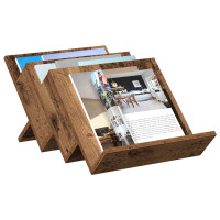 Produktbild för Tidningshylla Gammalt trä 53 x 40 x 28,5 cm Konstruerat trä