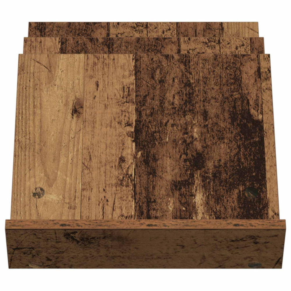 Produktbild för Tidningshylla Gammalt trä 53 x 40 x 28,5 cm Konstruerat trä