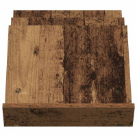 Produktbild för Tidningshylla Gammalt trä 53 x 40 x 28,5 cm Konstruerat trä