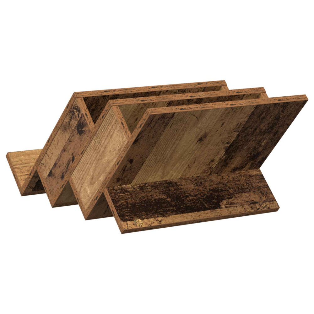 Produktbild för Tidningshylla Gammalt trä 53 x 40 x 28,5 cm Konstruerat trä