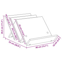 Produktbild för Tidningshylla Artisan Ek 53 x 40 x 28,5 cm Konstruerat trä