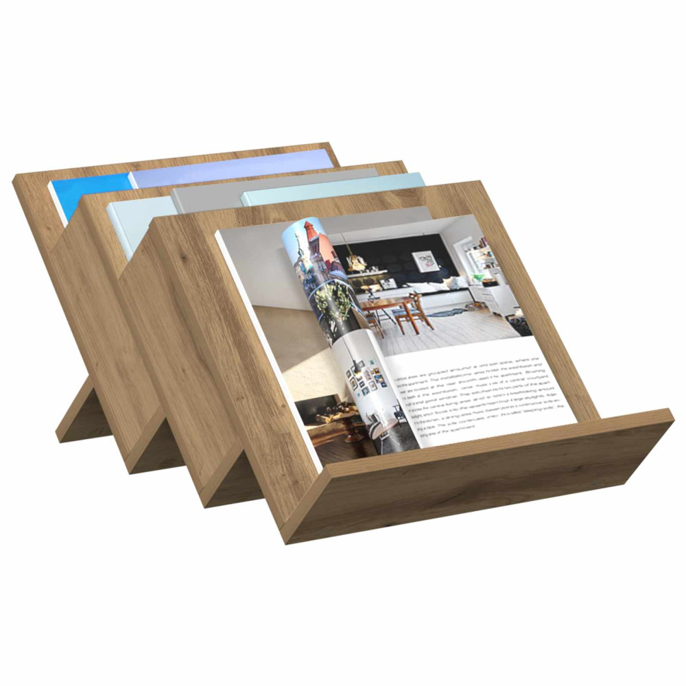 Produktbild för Tidningshylla Artisan Ek 53 x 40 x 28,5 cm Konstruerat trä