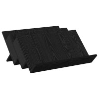 Produktbild för Tidningshylla Svart Ek 65 x 53 x 28,5 cm Konstruerat trä