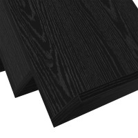 Produktbild för Tidningshylla Svart Ek 65 x 53 x 28,5 cm Konstruerat trä