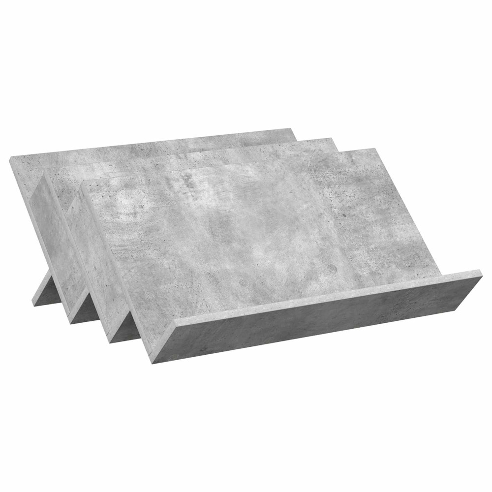 Produktbild för Tidningshylla Betonggrå 65 x 53 x 28,5 cm Konstruerat trä