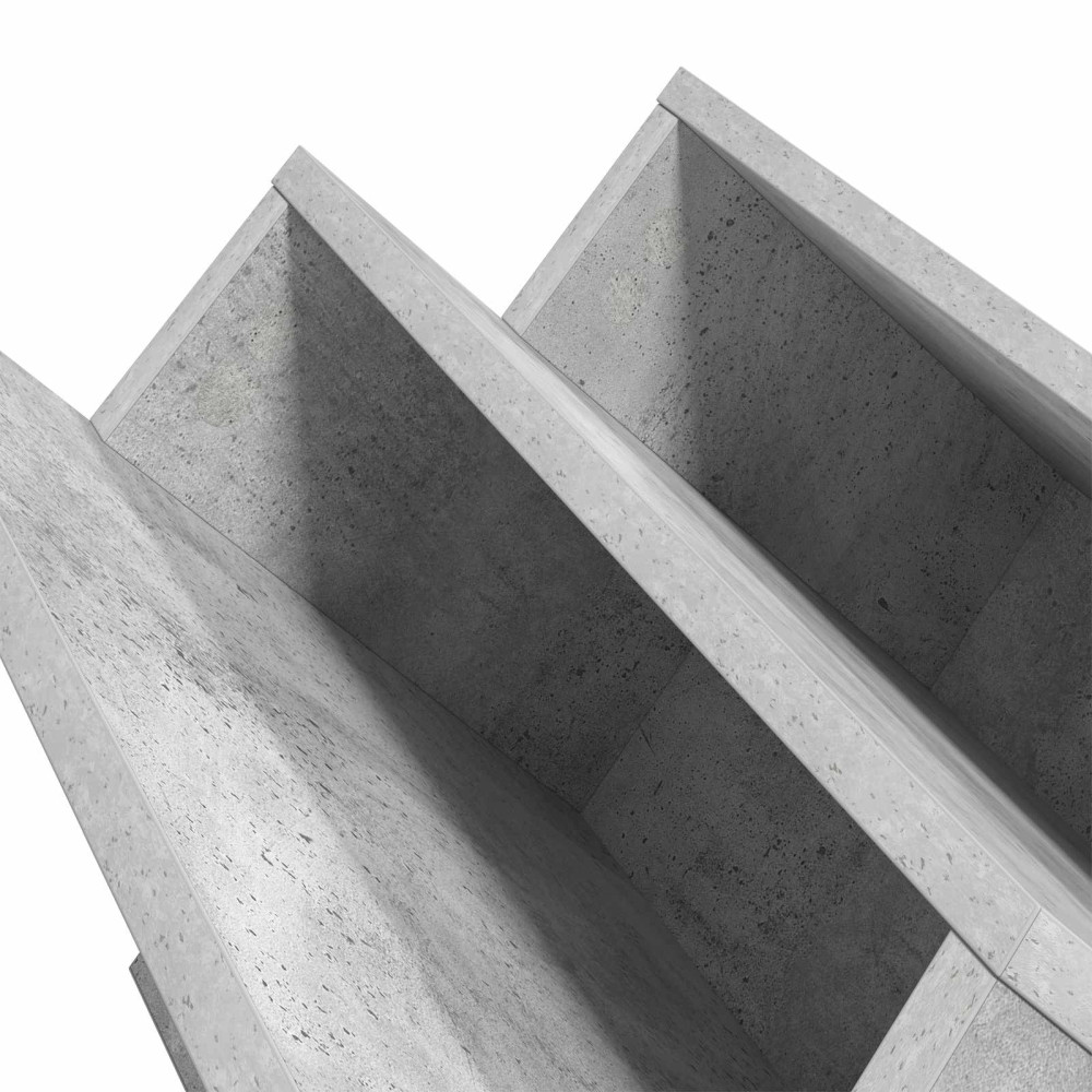 Produktbild för Tidningshylla Betonggrå 65 x 53 x 28,5 cm Konstruerat trä
