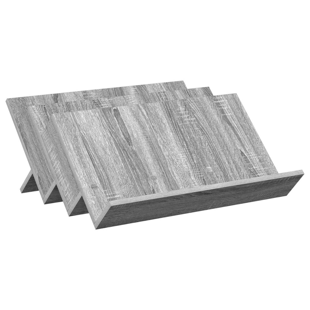Produktbild för Tidningshylla Grå Sonoma 65 x 53 x 28,5 cm Konstruerat trä
