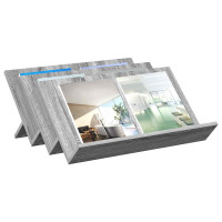 Produktbild för Tidningshylla Grå Sonoma 65 x 53 x 28,5 cm Konstruerat trä