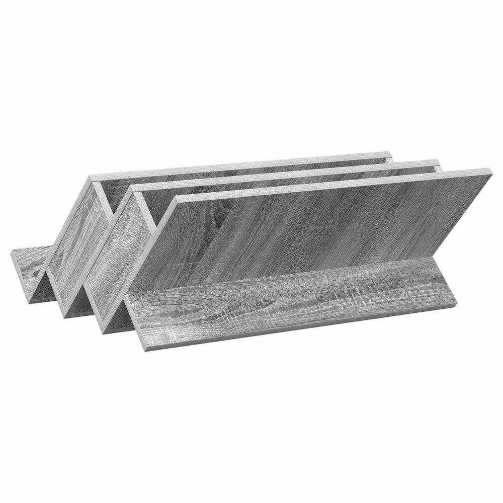 Produktbild för Tidningshylla Grå Sonoma 65 x 53 x 28,5 cm Konstruerat trä