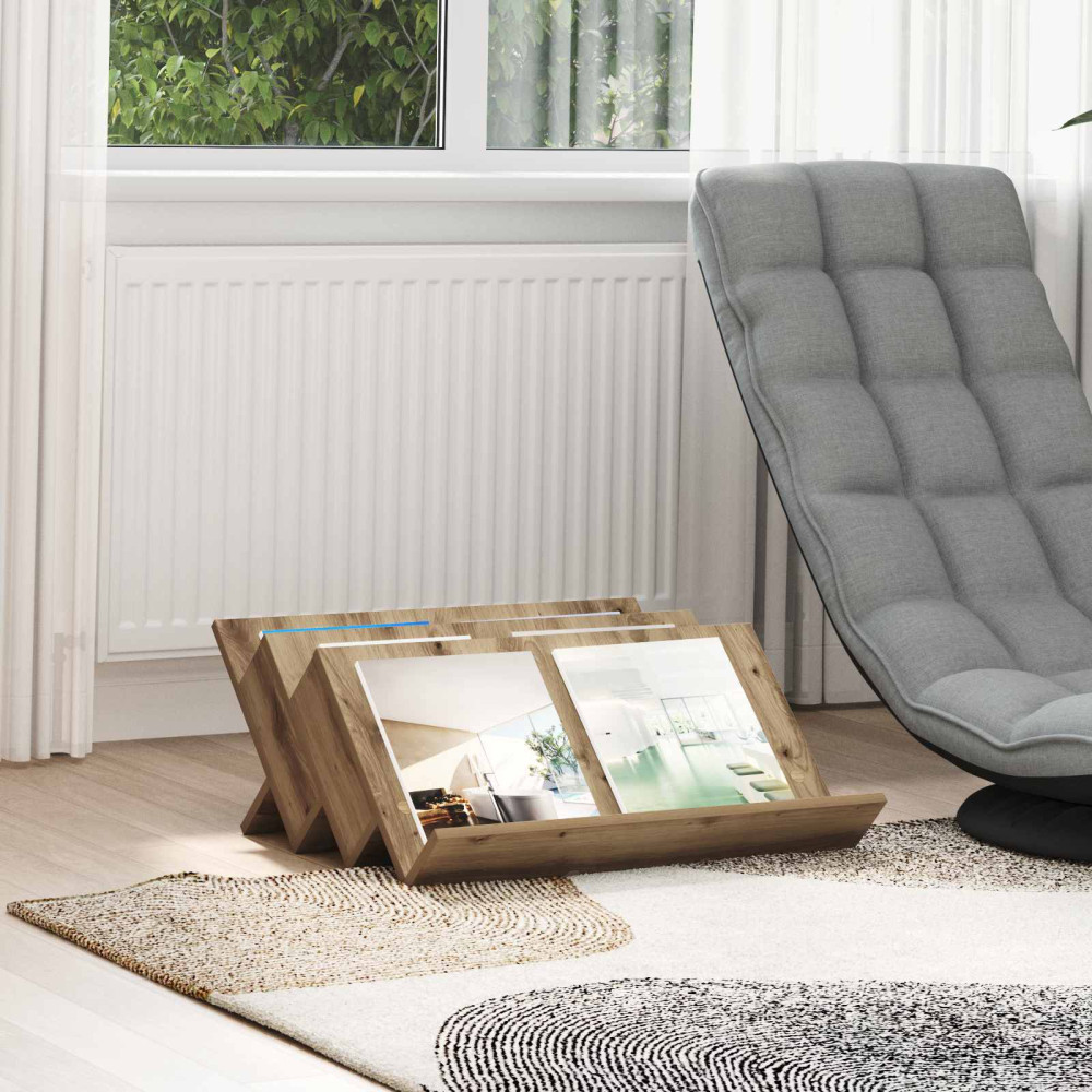 Produktbild för Tidningshylla Artisan Ek 65 x 53 x 28,5 cm Konstruerat trä