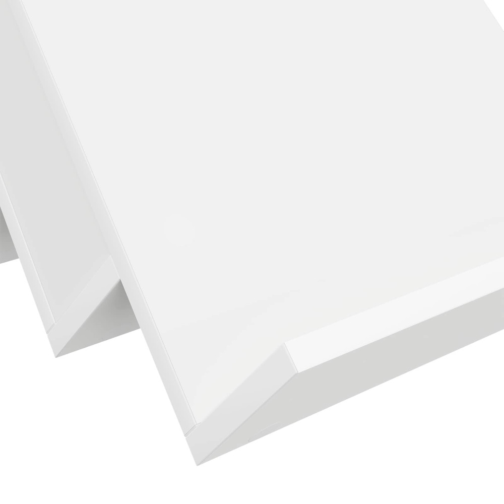 Produktbild för Tidningshylla med hylla Vit 90 x 53 x 28,5 cm Konstruerat trä