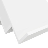Produktbild för Tidningshylla med hylla Vit 90 x 53 x 28,5 cm Konstruerat trä