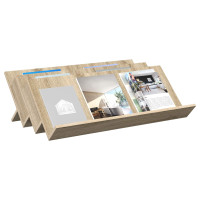 Produktbild för Tidningshylla Sonoma-ek 90 x 53 x 28,5 cm Konstruerat trä