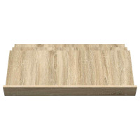 Produktbild för Tidningshylla Sonoma-ek 90 x 53 x 28,5 cm Konstruerat trä
