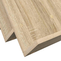 Produktbild för Tidningshylla Sonoma-ek 90 x 53 x 28,5 cm Konstruerat trä